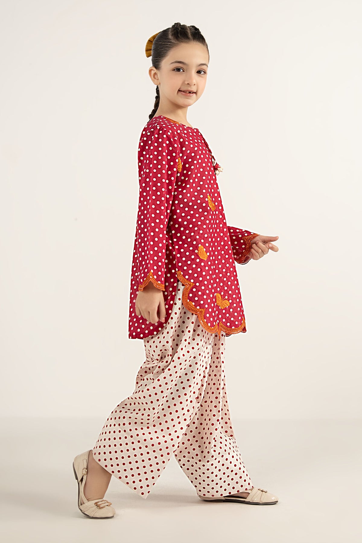 2 Piece Embroidered Lawn Suit - by Maria Faisal - Registered Vendor of : Maria B Kids - 100% Original Designer Dress