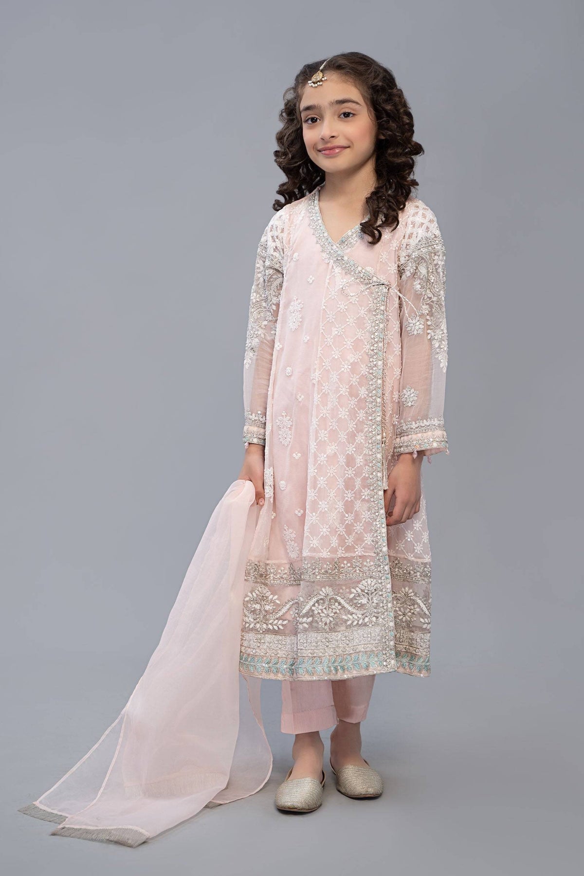 Maria B | 3 Piece Embroidered Suit | MKS-EF23-32R1 by Maria Faisal - Registered Vendor of : Maria B - type : Kids Clothes - 100% original wedding dresses