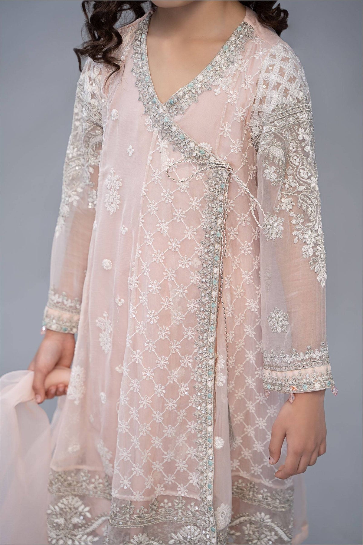 Maria B | 3 Piece Embroidered Suit | MKS-EF23-32R1 by Maria Faisal - Registered Vendor of : Maria B - type : Kids Clothes - 100% original wedding dresses