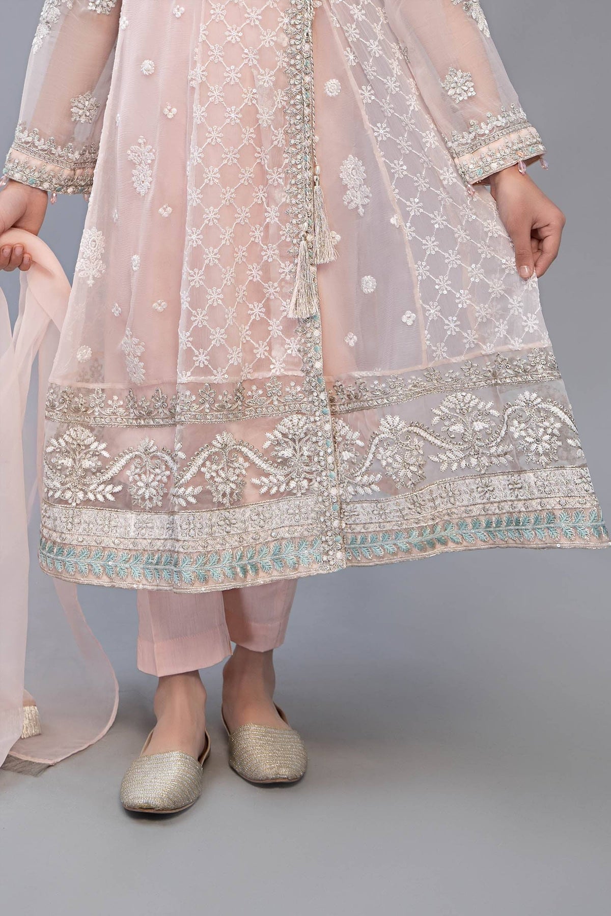 Maria B | 3 Piece Embroidered Suit | MKS-EF23-32R1 by Maria Faisal - Registered Vendor of : Maria B - type : Kids Clothes - 100% original wedding dresses
