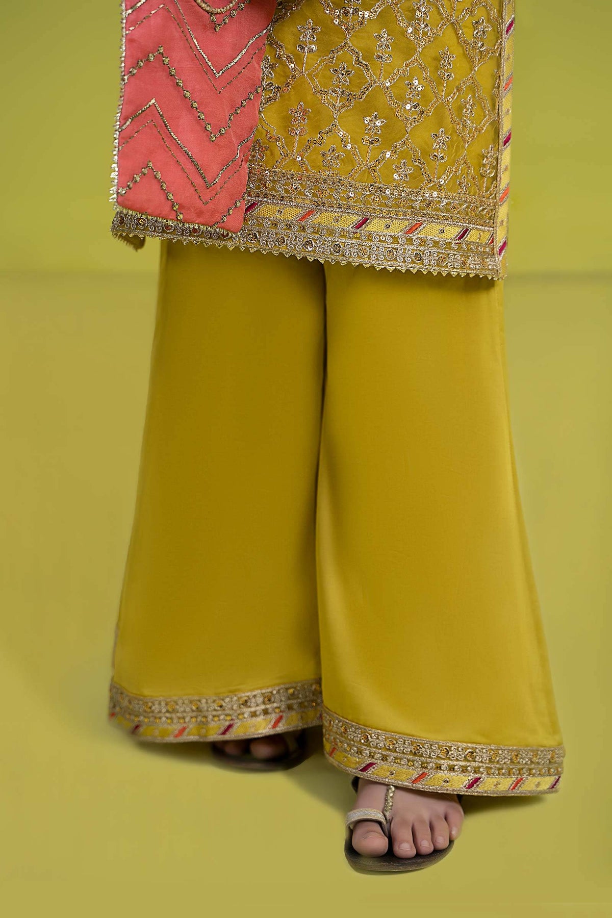 Maria B | 3 Piece Embroidered Organza Suit | MKS-EF24-14 by Maria Faisal - Registered Vendor of : Maria B - type : Kids Clothes - 100% original wedding dresses