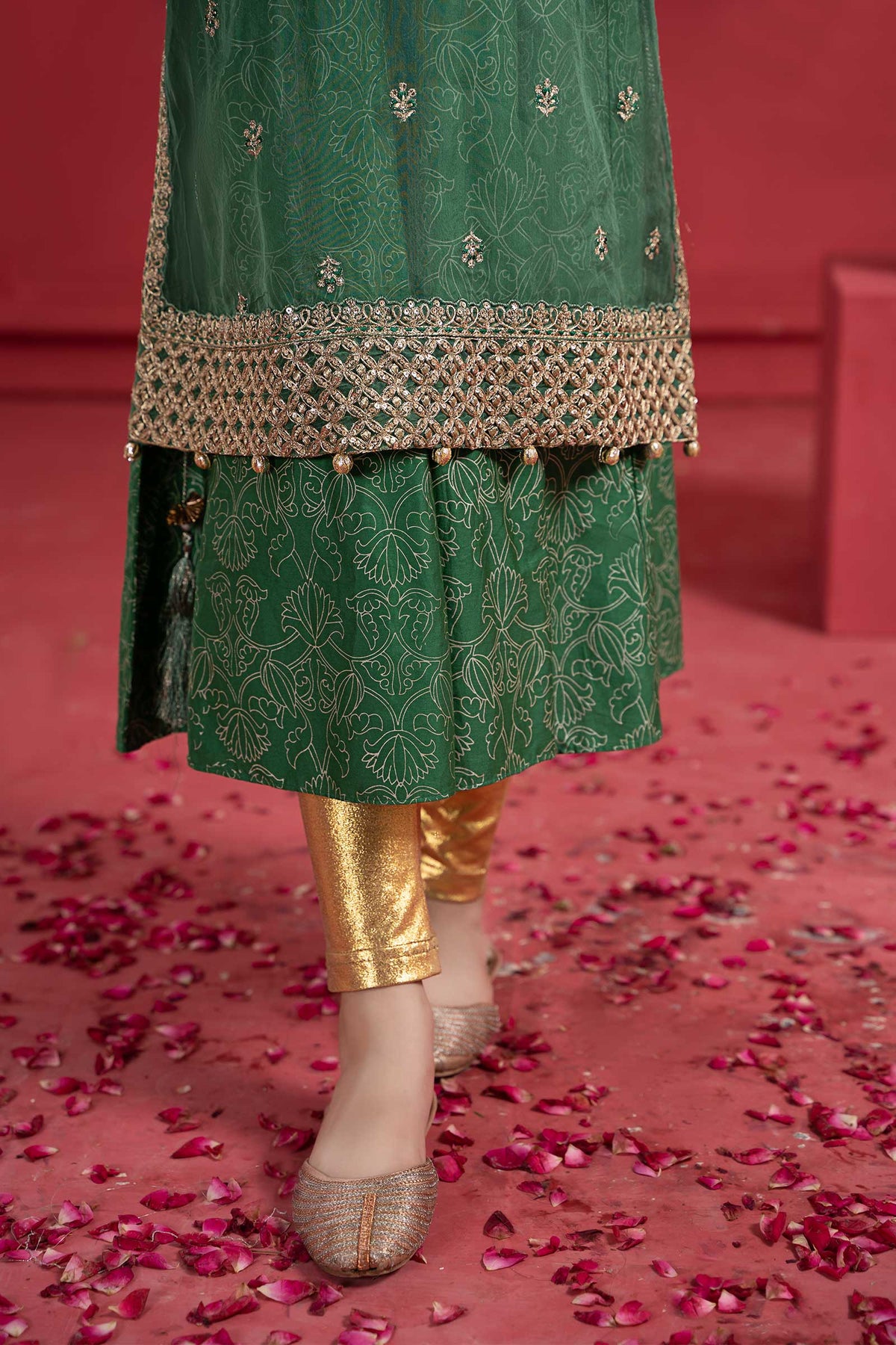 Maria B | Suit Green MKS-W23-21 by Maria Faisal - Registered Vendor of : Maria B - type : Kids Clothes - 100% original wedding dresses