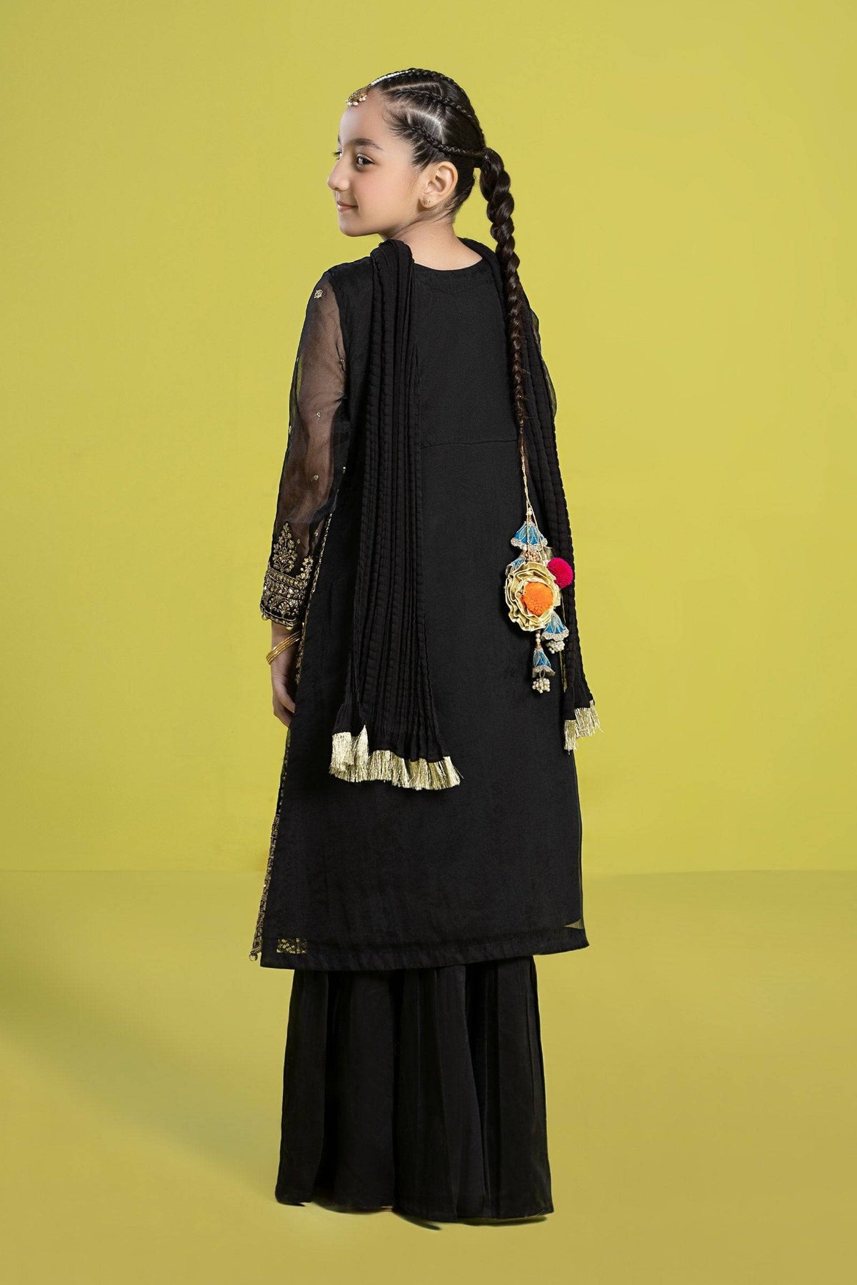 Maria B | 3 Piece Embroidered Organza Suit | MKS-EF24-37 by Maria Faisal - Registered Vendor of : Maria B - type : Kids Clothes - 100% original wedding dresses