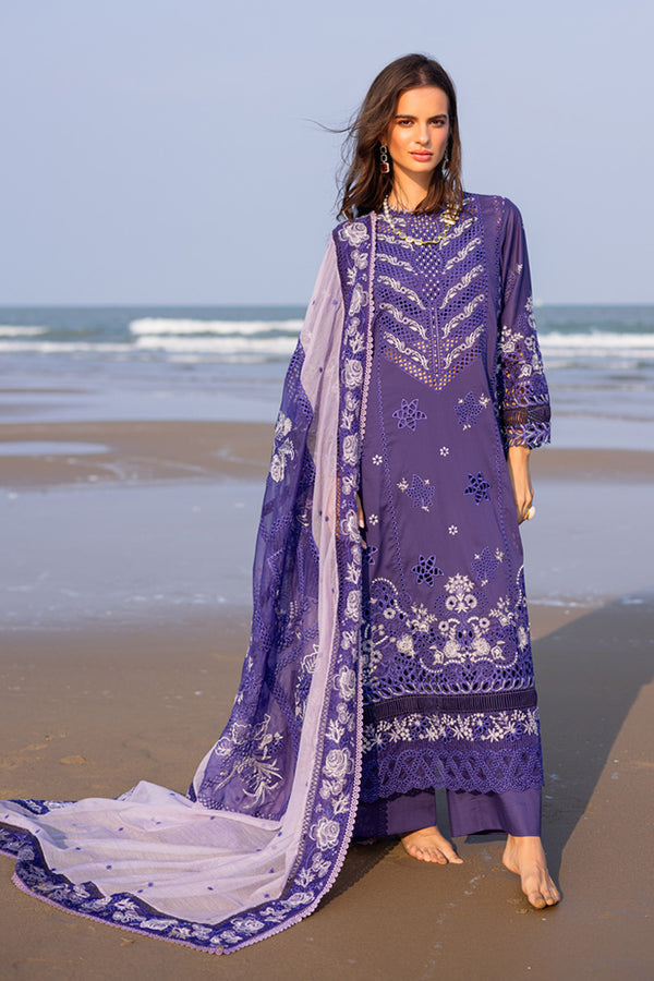 Marjjan | Mavi Lawn | MLL-22 A (PURPLE) - Ladies Clothes - Maria Faisal