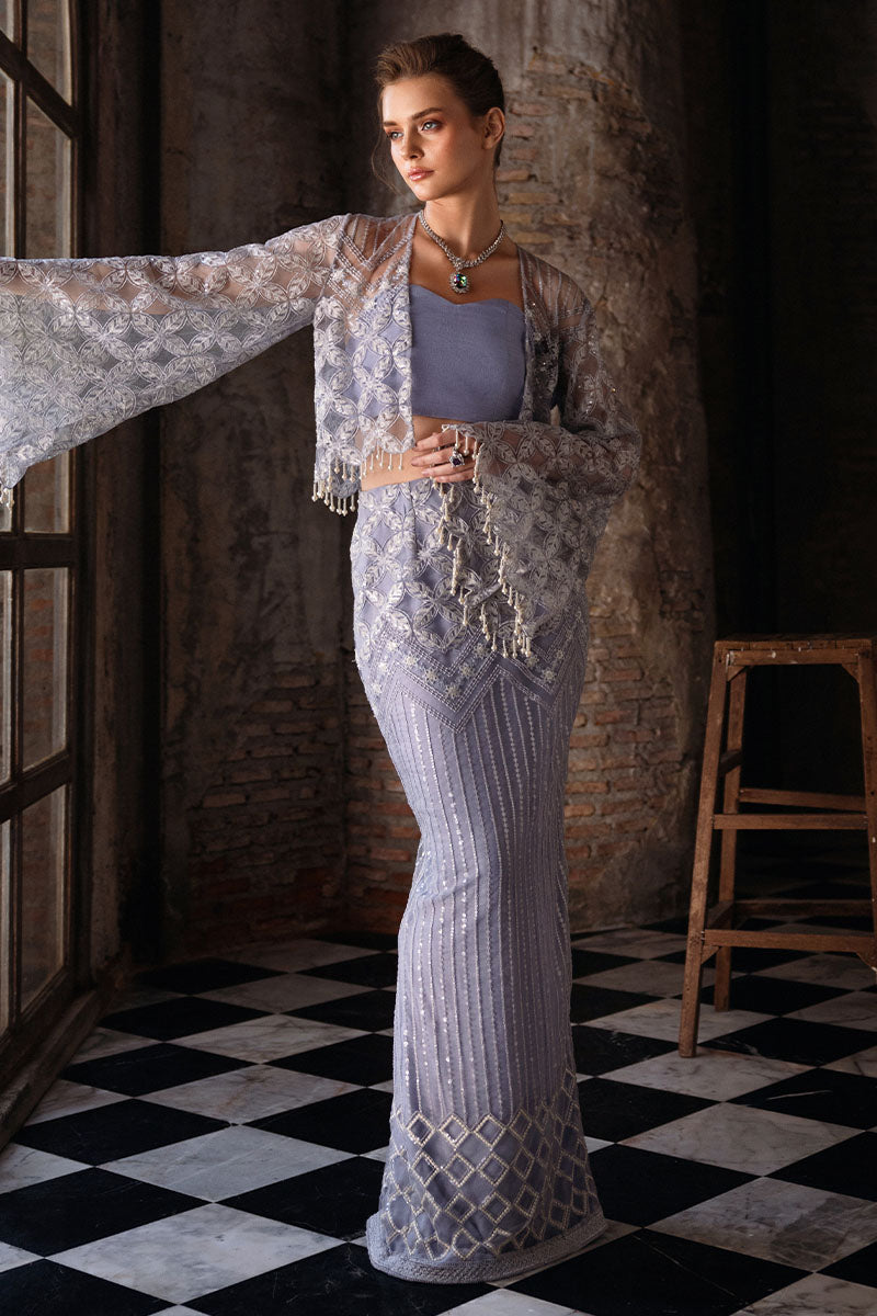 Mushq | Fusion Pret | LYRA - Designer Dress with Intricate embroidery and embellishments. Shop elegent wedding dress at Maria Faisal.