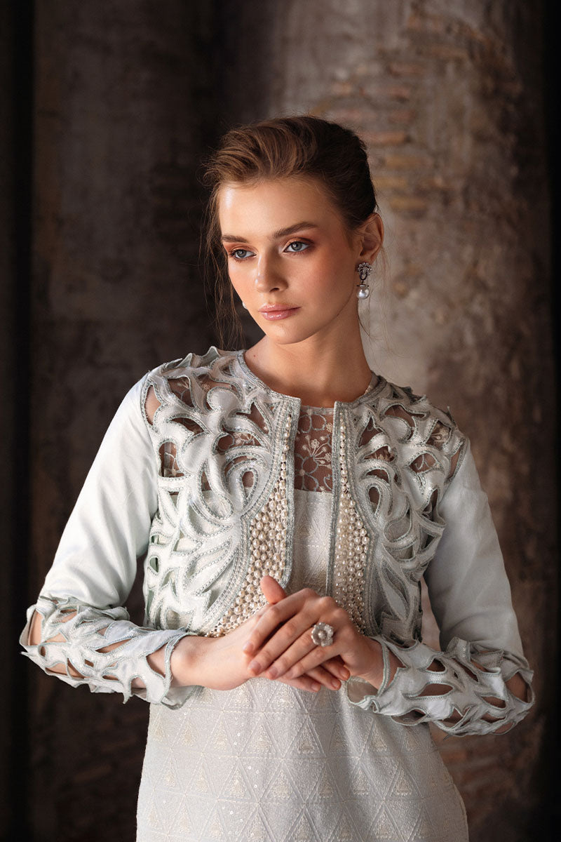 Mushq | Fusion Pret | CLIO - Designer Dress with Intricate embroidery and embellishments. Shop elegent wedding dress at Maria Faisal.