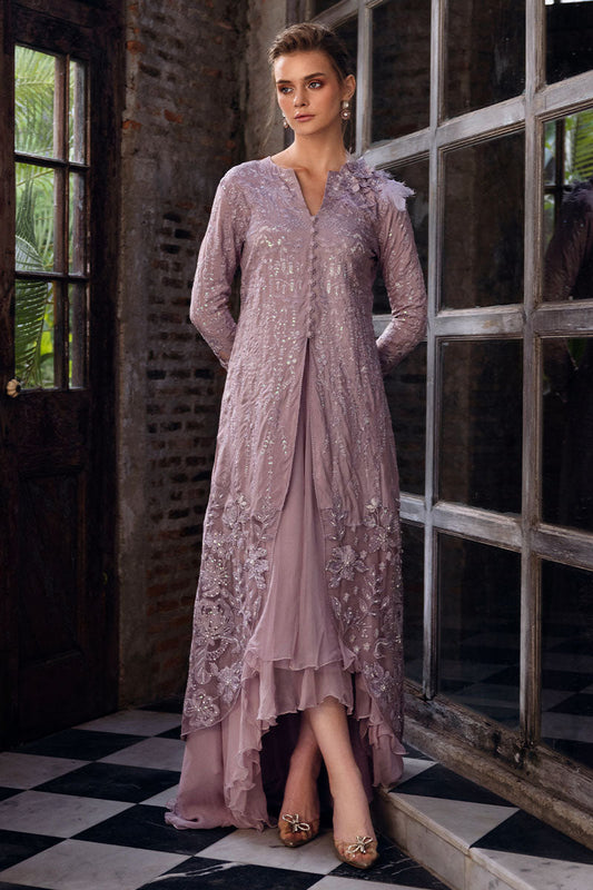 Mushq | Fusion Pret | EMBER - Designer Dress with Intricate embroidery and embellishments. Shop elegent wedding dress at Maria Faisal.