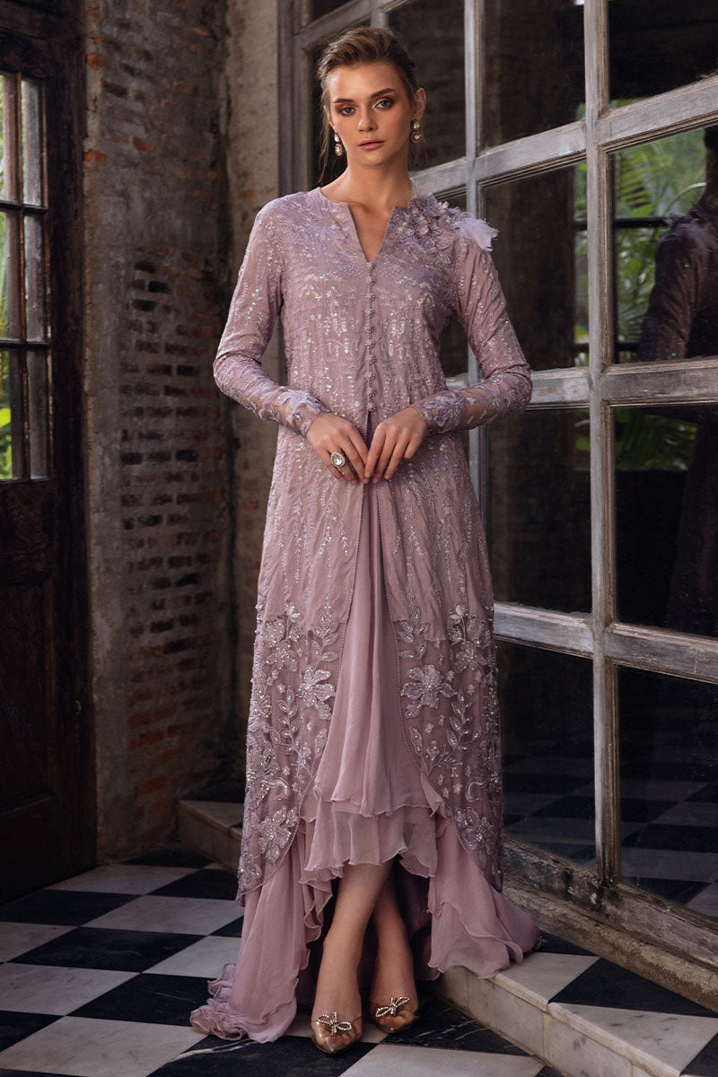 Mushq | Fusion Pret | EMBER - Designer Dress with Intricate embroidery and embellishments. Shop elegent wedding dress at Maria Faisal.