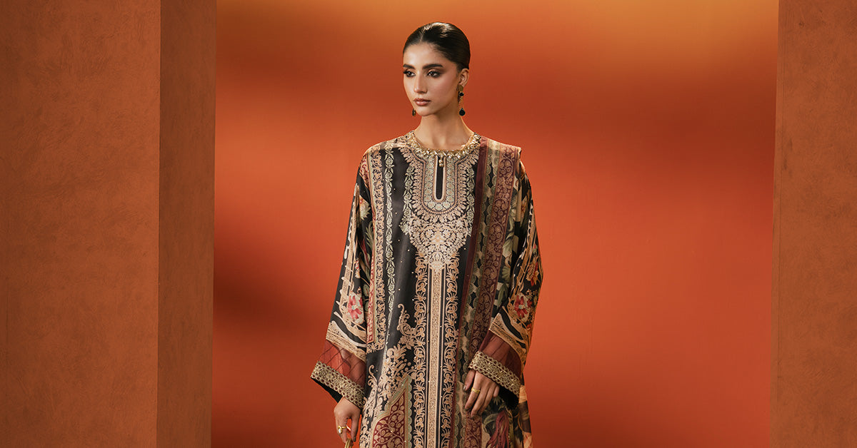 Maria B | Eid Collection 2026 | Mps-Ef26-02 Black - Luxury Dress - available at Maria Faisal in UK and USA.