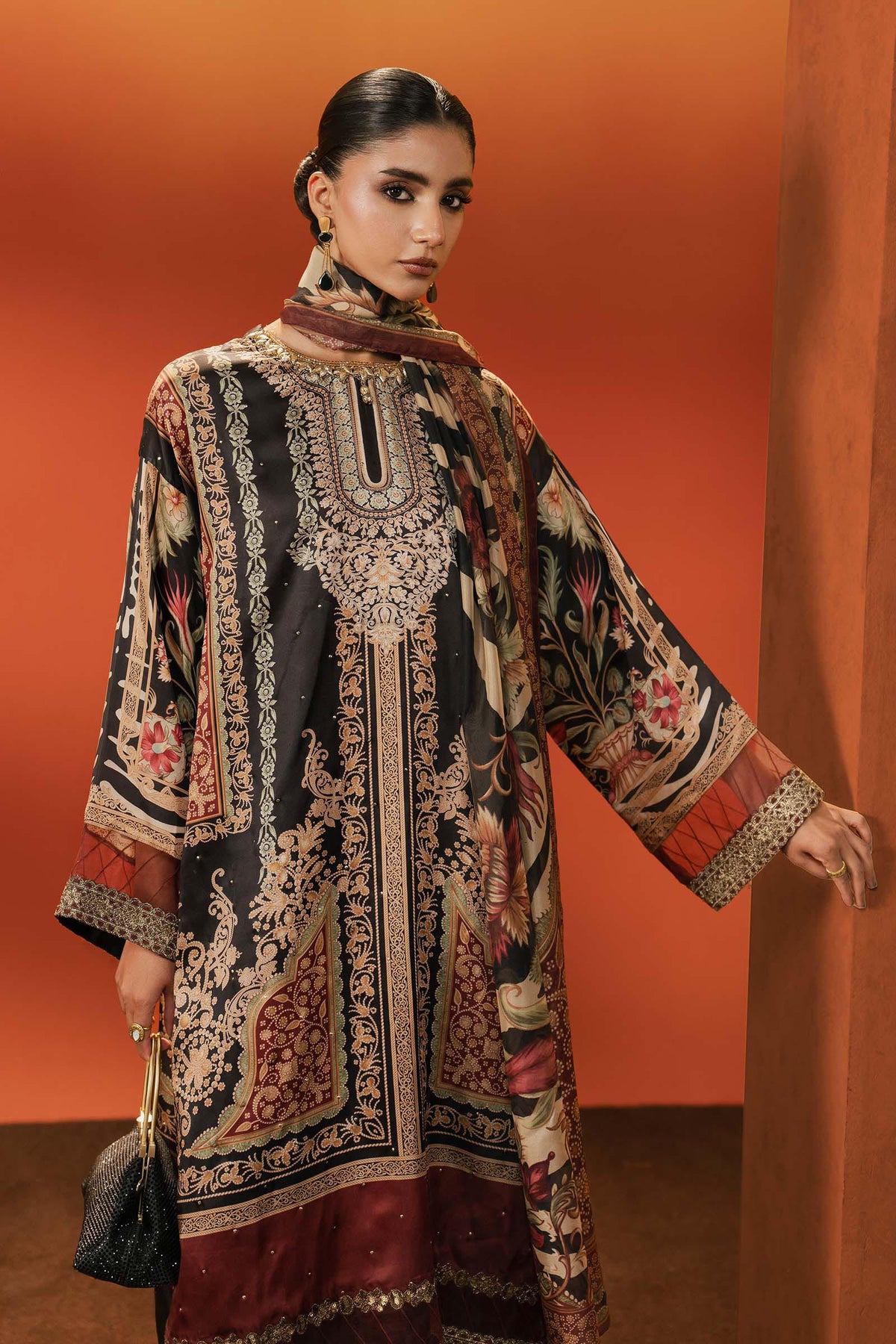 Maria B | Eid Collection 2026 | Mps-Ef26-02 Black - Luxury Dress - available at Maria Faisal in UK and USA.