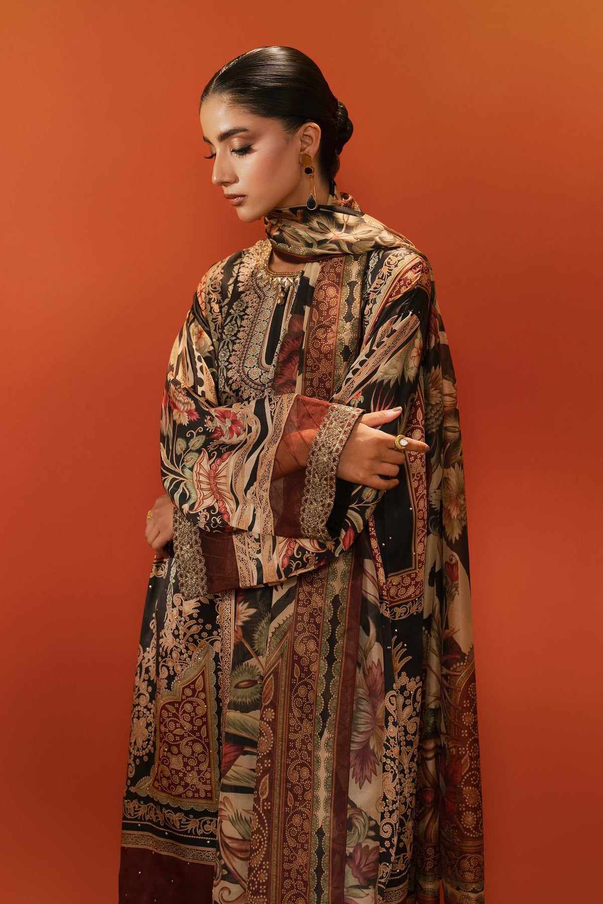 Maria B | Eid Collection 2026 | Mps-Ef26-02 Black - Luxury Dress - available at Maria Faisal in UK and USA.