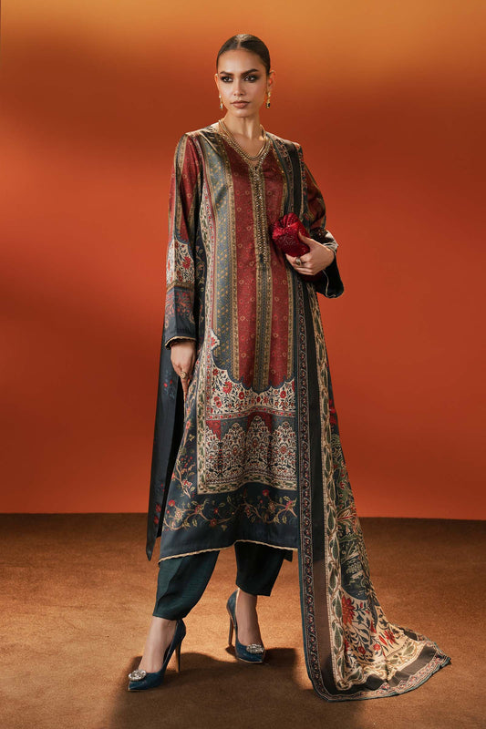 Maria B | Eid Collection 2026 | Mps-Ef26-04 Teal - Luxury Dress - available at Maria Faisal in UK and USA.