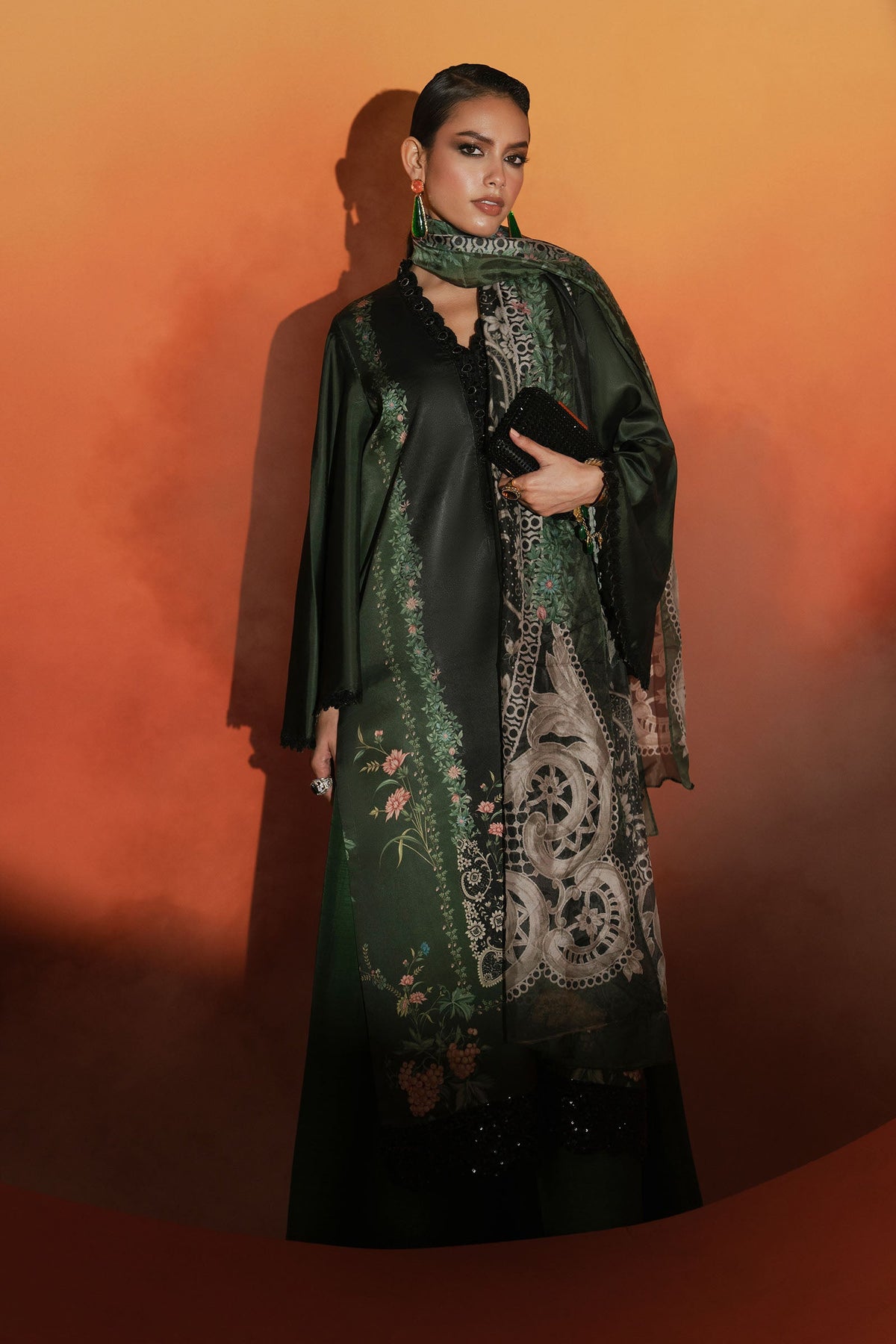 Maria B | Eid Collection 2026 | Mps-Ef26-06 Green - Luxury Dress - available at Maria Faisal in UK and USA.