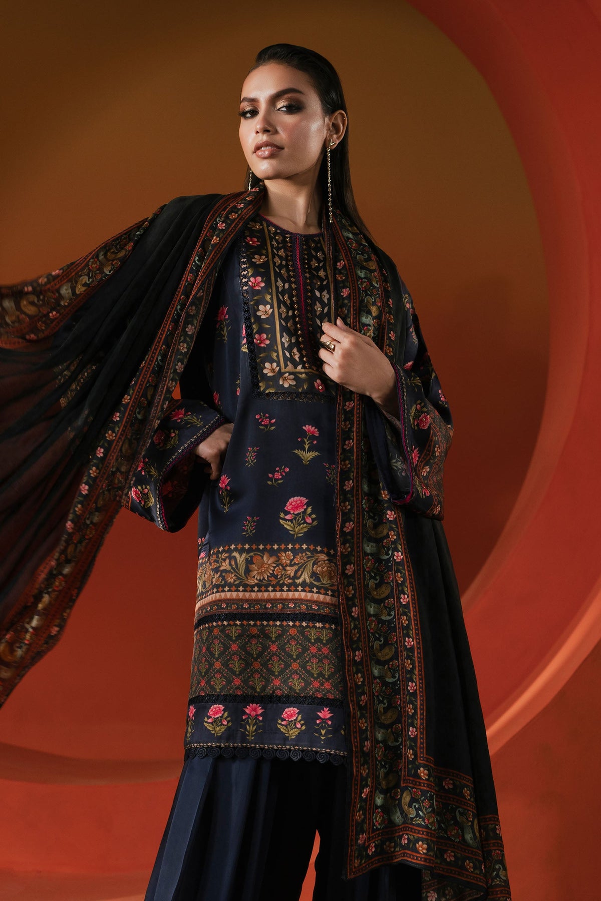 Maria B | Eid Collection 2026 | Mps-Ef26-07 Blue - Luxury Dress - available at Maria Faisal in UK and USA.