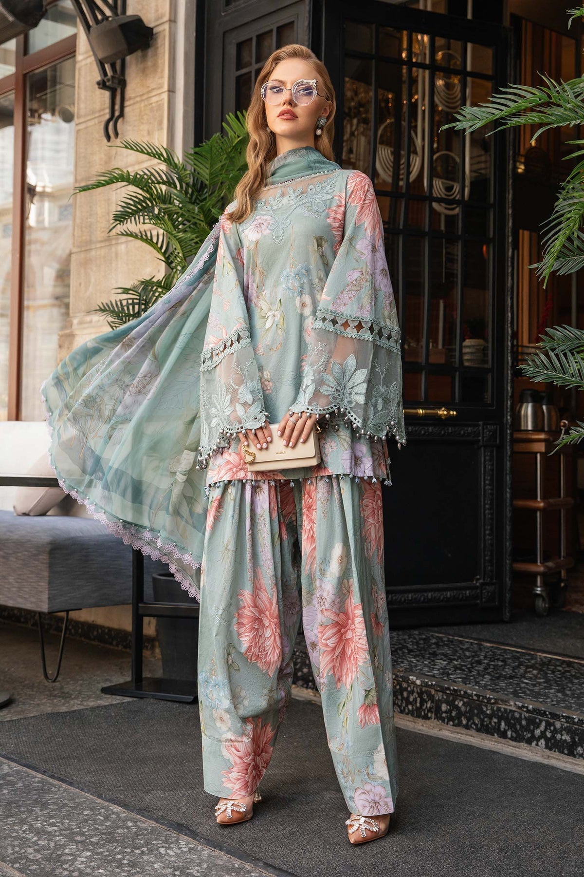 Maria B | M Prints Fall Edit 24 | MPT-2306-A - Ladies Clothes - Maria Faisal