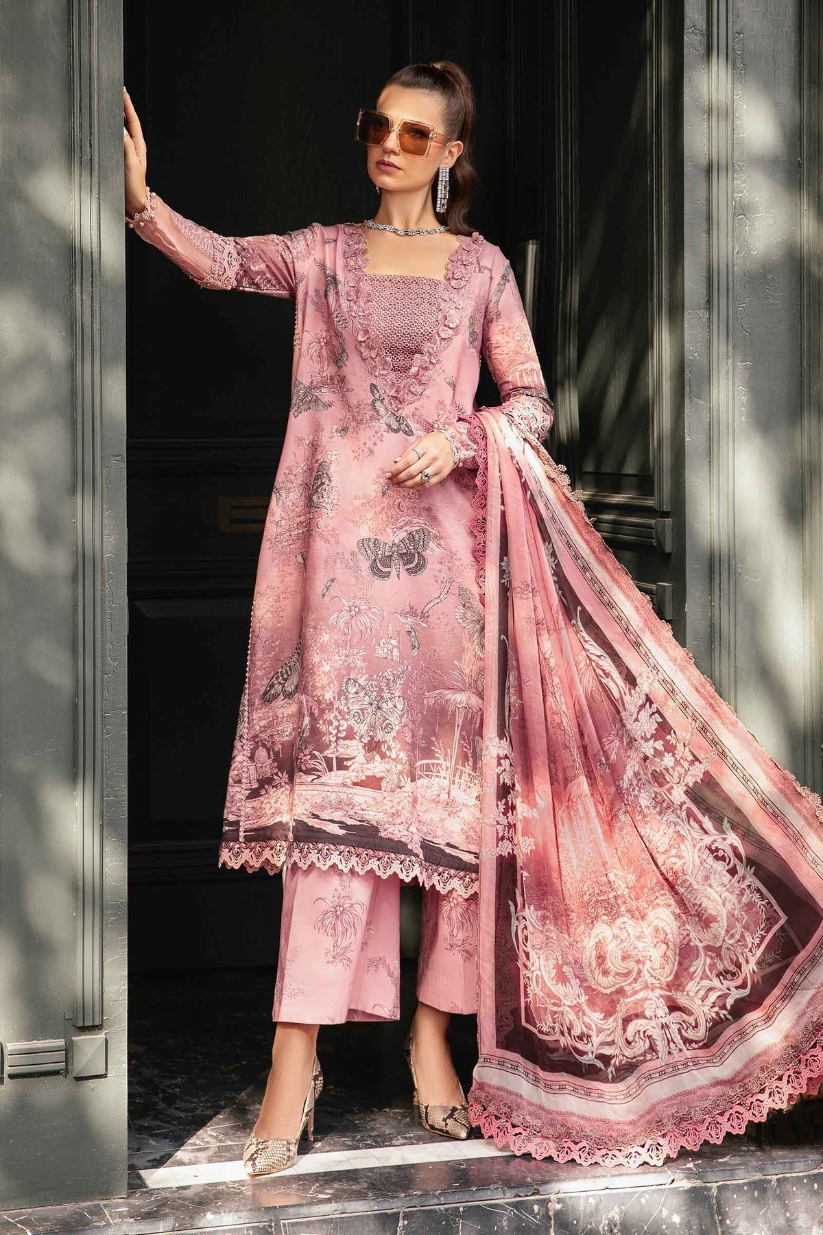Maria B | M Prints Fall Edit 24 | MPT-2308-A - Ladies Clothes - Maria Faisal
