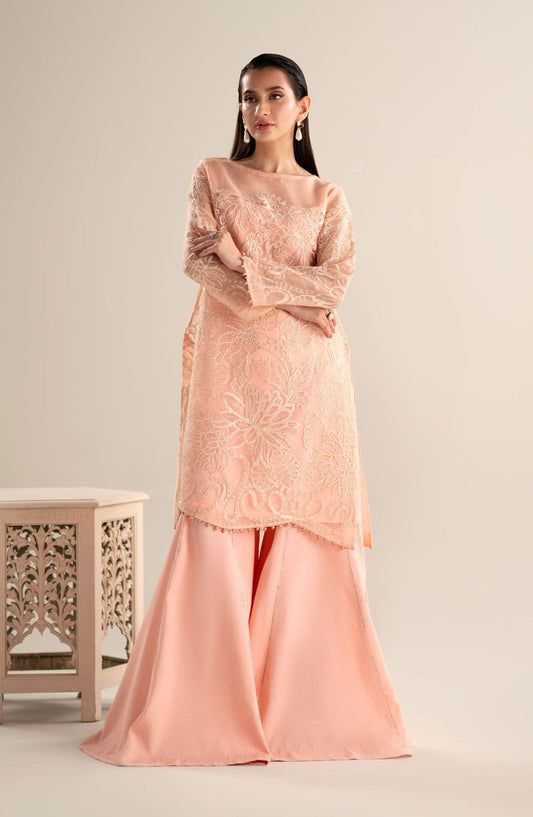 Maryum N Maria | Lagom Ready to Wear | LOTUS - MS-24212 - Designer Dress with Intricate embroidery and embellishments. Shop elegent wedding dress at Maria Faisal.
