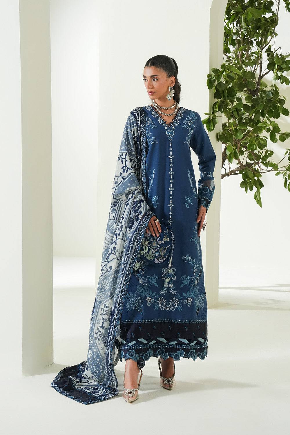 Maryum N Maria | Soiree Lawn | Seawave by Maria Faisal - Registered Vendor of : Maryam N Maria - type : Ladies Clothes - 100% original wedding dresses