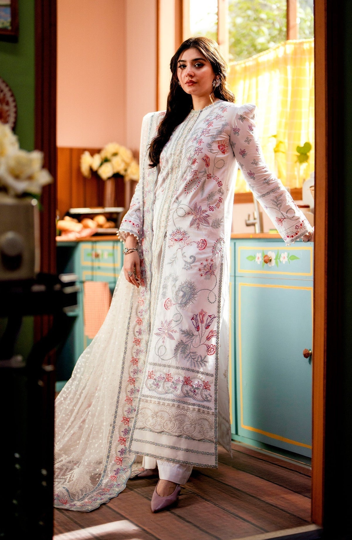 Maryum N Maria | Luxury Lawn 24 | Fatin - Ladies Clothes - Maria Faisal