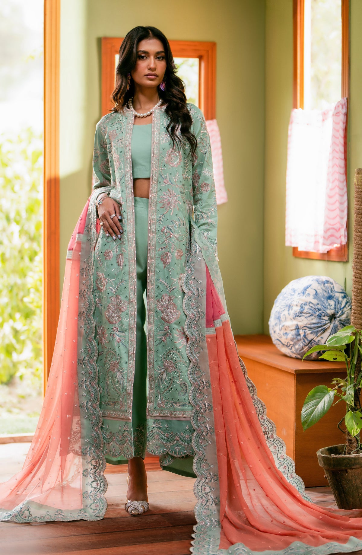 Maryum N Maria | Luxury Lawn 24 | Maye - Wedding Dress - Maria Faisal