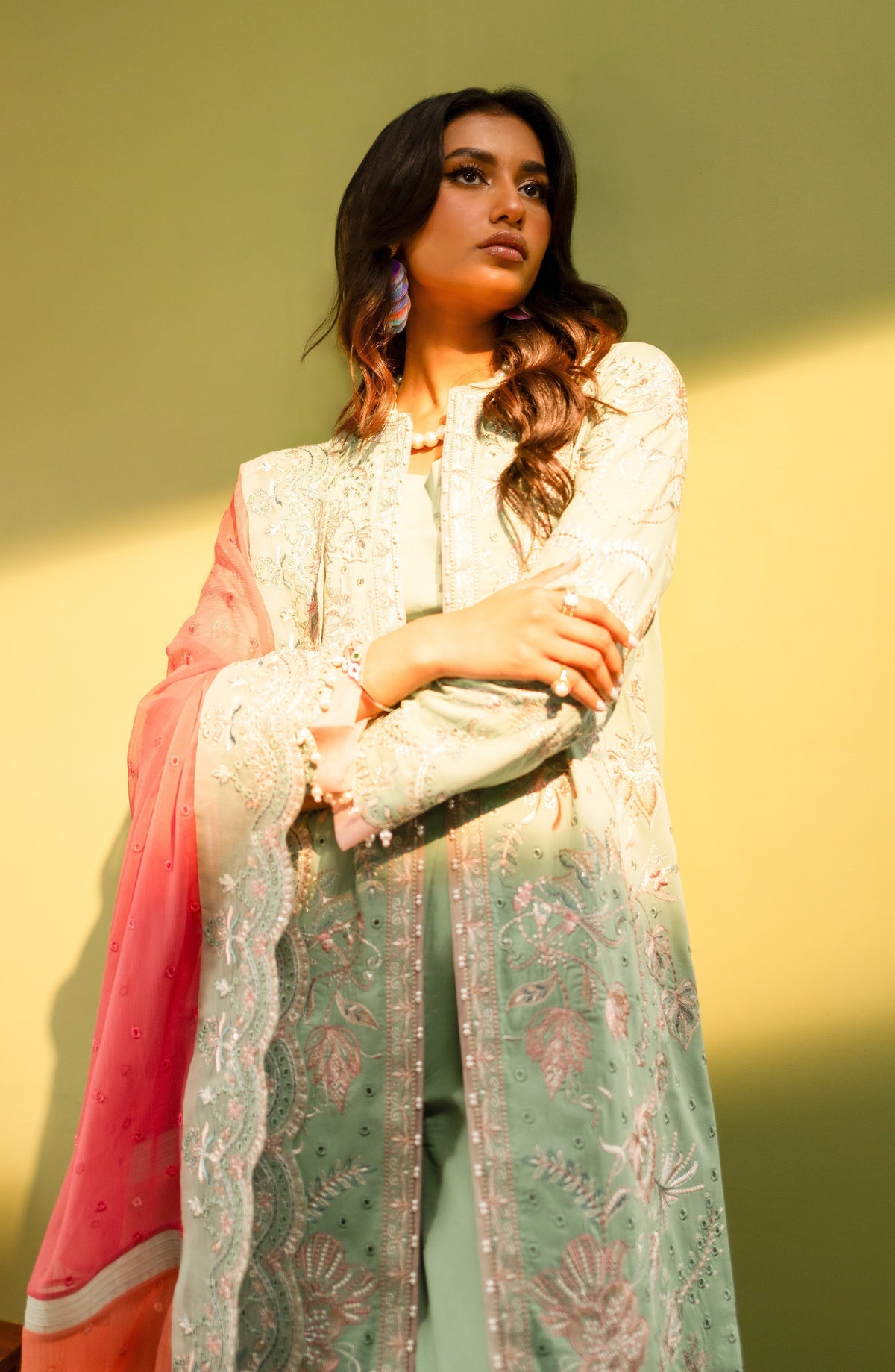 Maryum N Maria | Luxury Lawn 24 | Maye - Wedding Dress - Maria Faisal