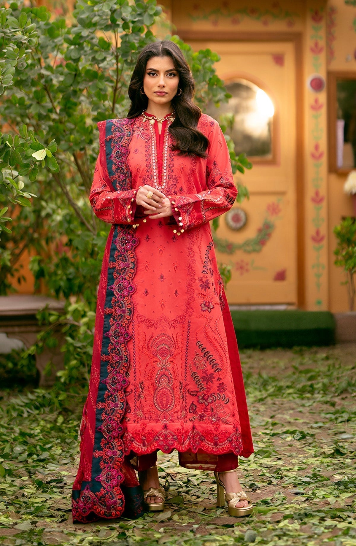Maryum N Maria | Luxury Lawn 24 | Aliana - Wedding Dress - Maria Faisal