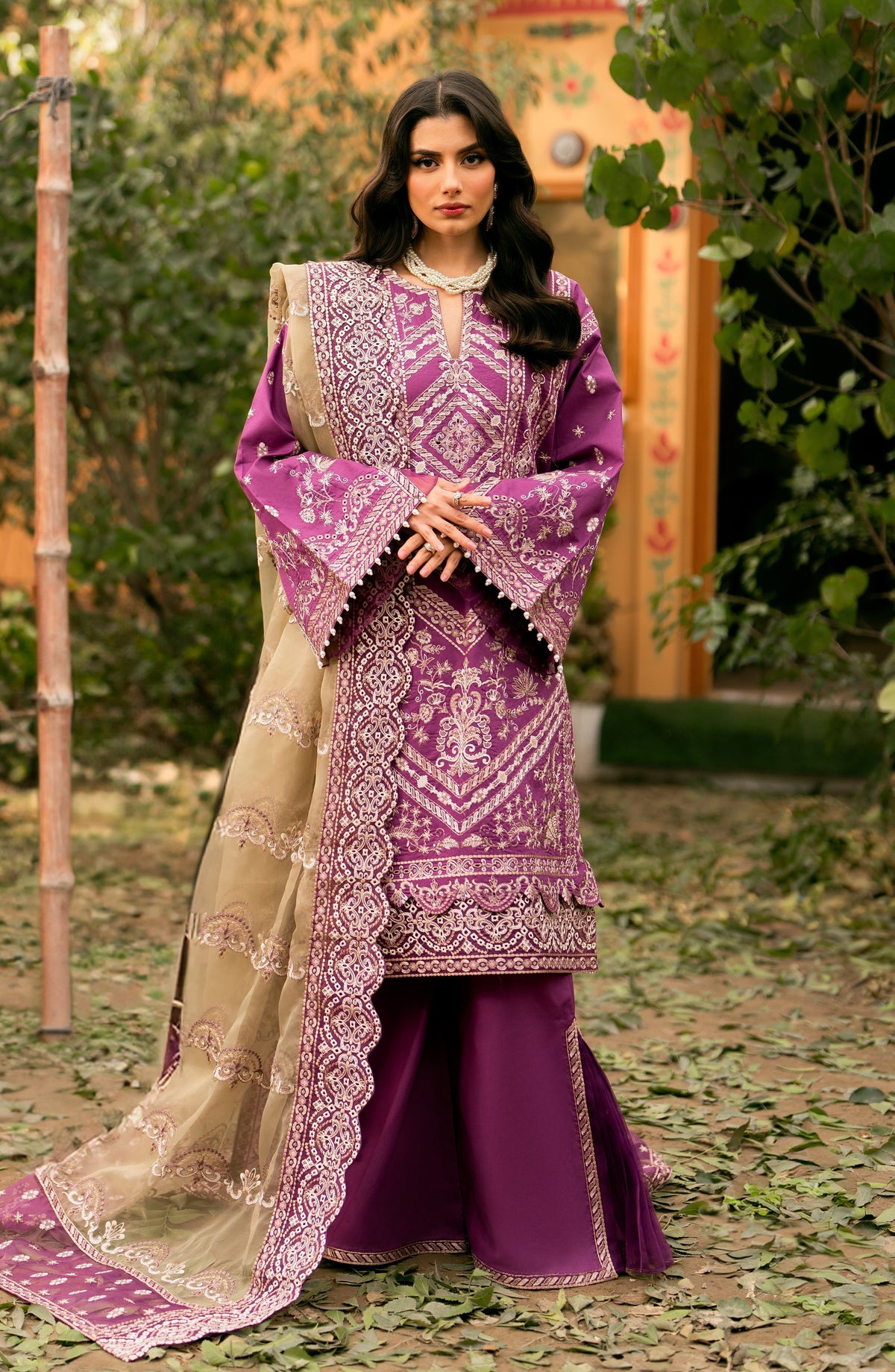 Maryum N Maria | Luxury Lawn 24 | Nane - Wedding Dress - Maria Faisal