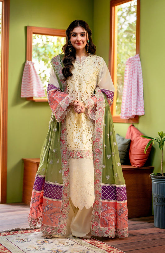 Maryum N Maria | Luxury Lawn 24 | Dina - Ladies Clothes - Maria Faisal