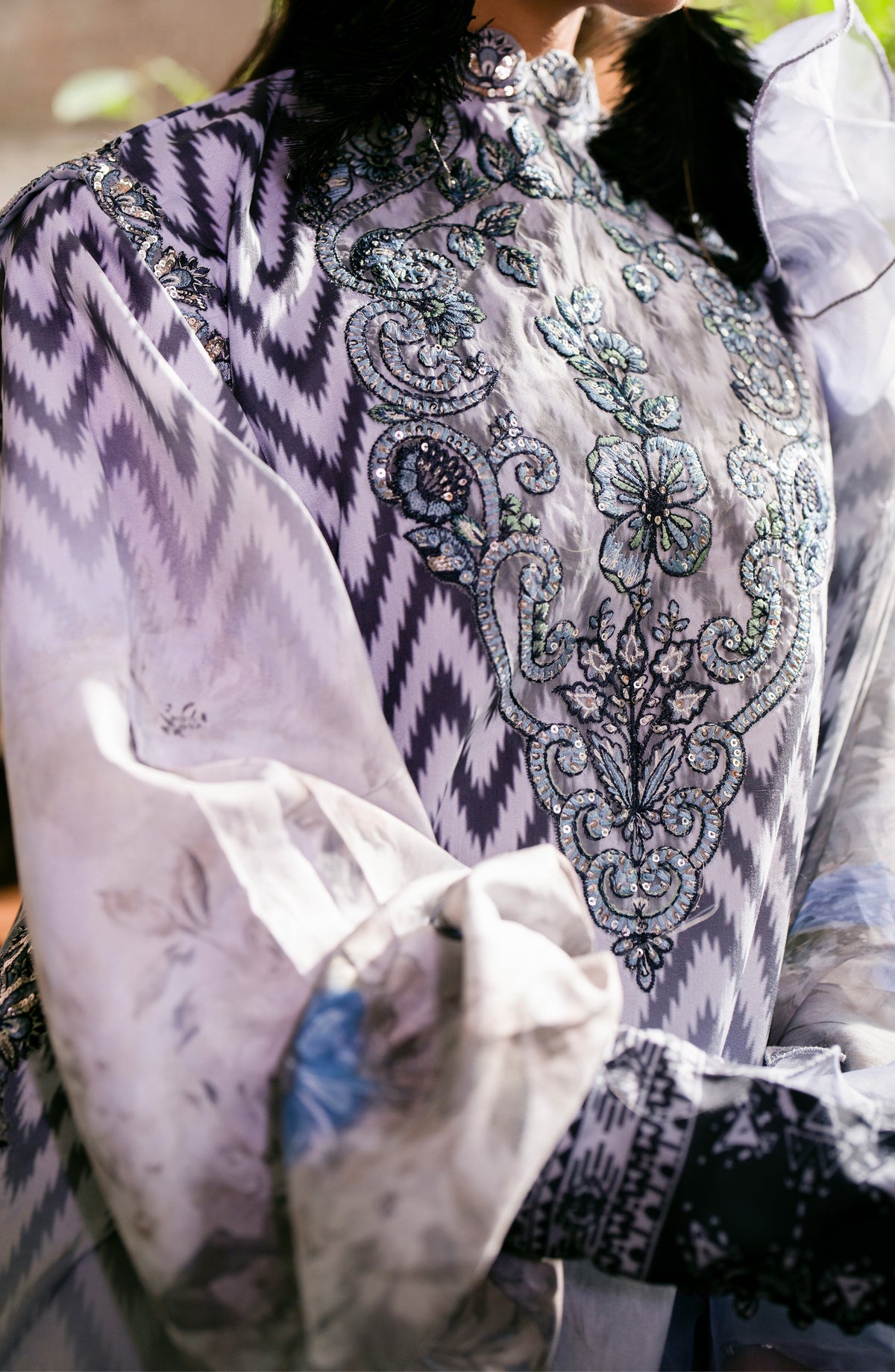Maryum N Maria | Luxury Lawn 24 | Sara - Ladies Clothes - Maria Faisal