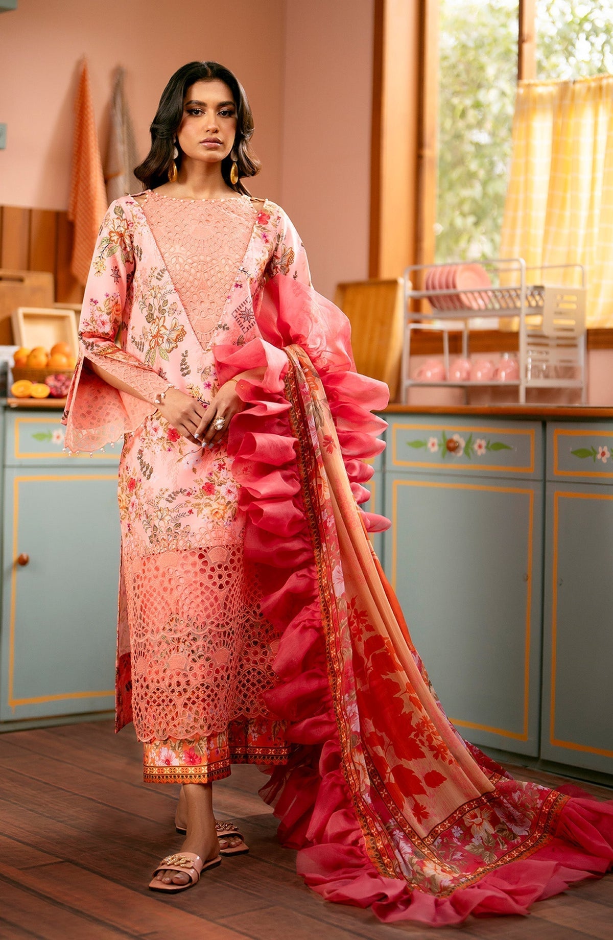 Maryum N Maria | Luxury Lawn 24 | Sawera - Ladies Clothes - Maria Faisal