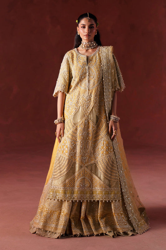 Maryum N Maria | Luxury Silk | UBTAN - MSS5897 - Luxury Dress - available at Maria Faisal in UK and USA.