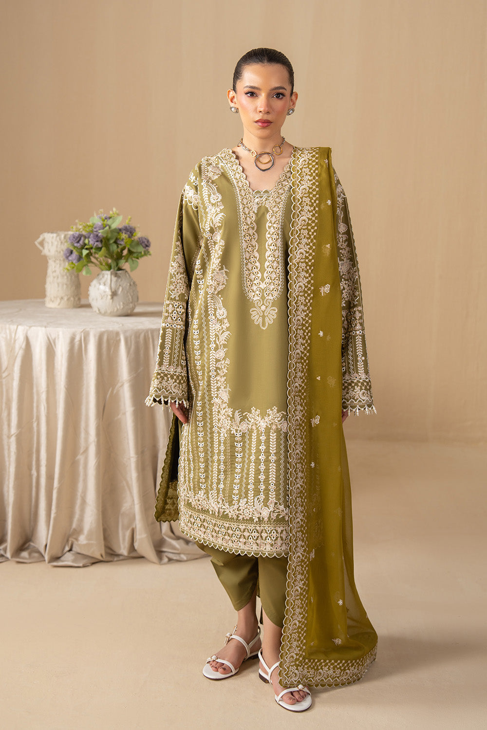 Maryum N Maria | The Eid Affair | NARIN - MSS6382 - Luxury Dress - available at Maria Faisal in UK and USA.