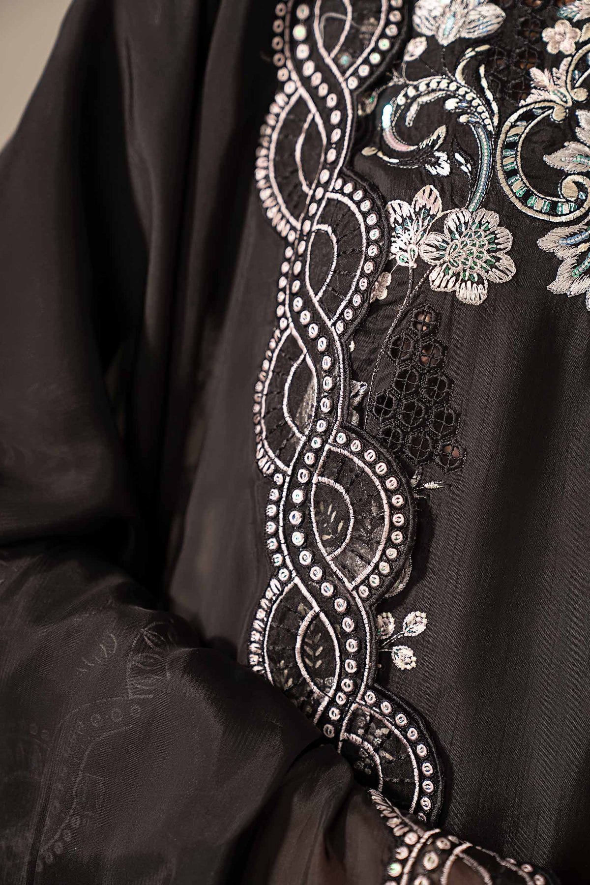 Maria B | Eid Collection 2026 | Mst-Ef26-33 Black - Luxury Dress - available at Maria Faisal in UK and USA.