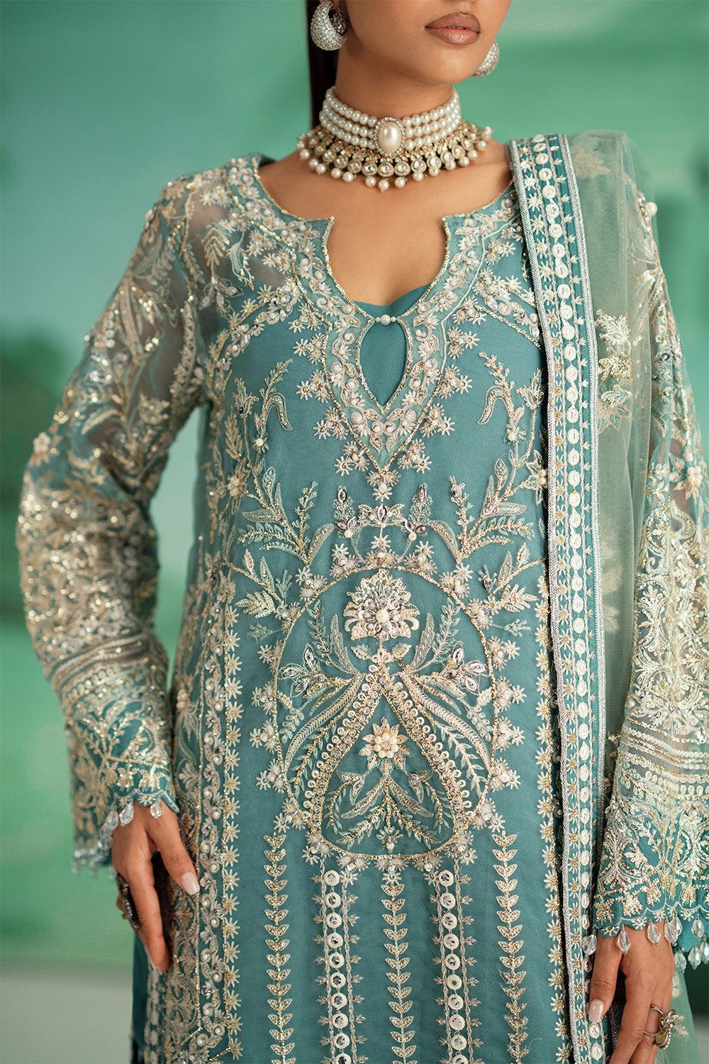 Maryum N Maria | Mushal Formals | GENEVIEVE - MSU5545 - Ladies Clothes - Maria Faisal