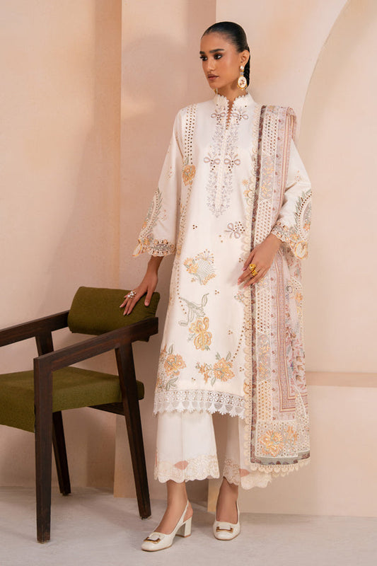 Marjjan | Amani Luxe | MSV-03 B (OFF WHITE) - Casual Dress - available at Maria Faisal in UK and USA.
