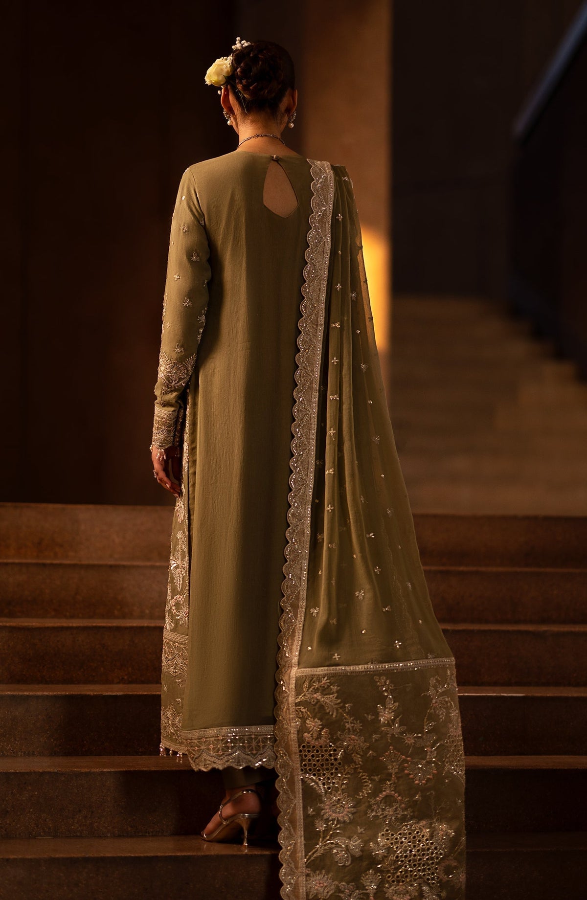 Emaan Adeel | Casabella Wedding Formals | LIORA - Designer Dress with Intricate embroidery and embellishments. Shop elegent wedding dress at Maria Faisal.