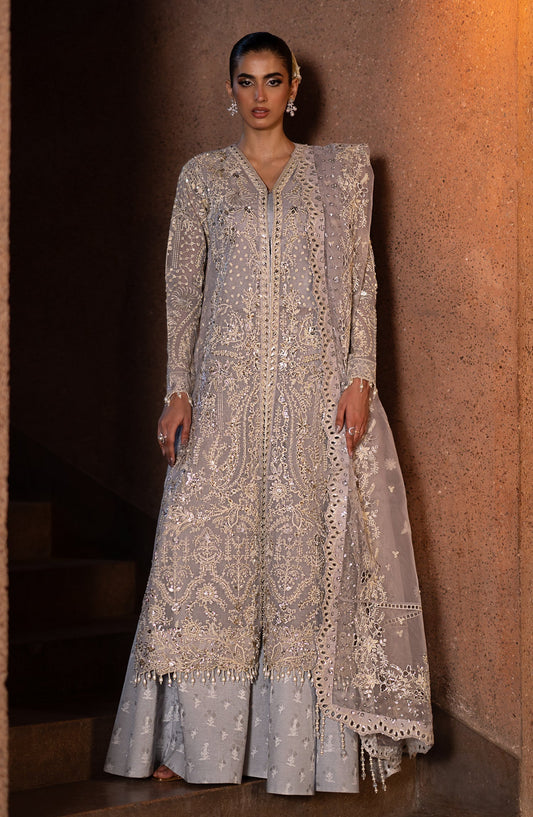 Emaan Adeel | Casabella Wedding Formals | MARINA - Designer Dress with Intricate embroidery and embellishments. Shop elegent wedding dress at Maria Faisal.