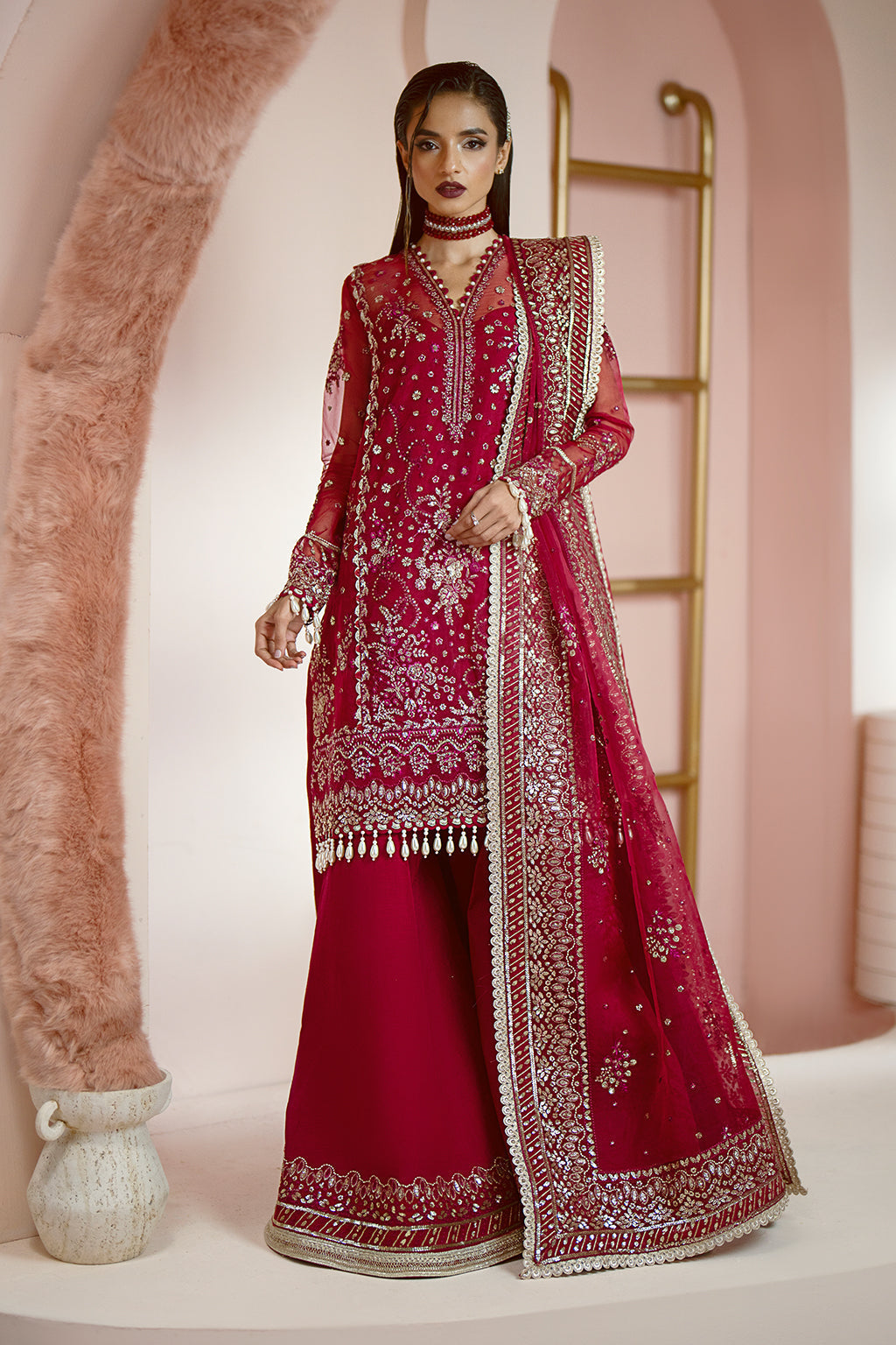 Ayzel | Luminara Wedding Formals | Ruby - Pakistani Dress - Maria Faisal