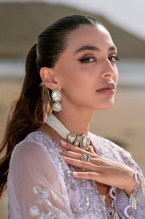 Emaan Adeel | Kamari Reveuse Wedding Formals | SELINA - Designer Dress with Intricate embroidery and embellishments. Shop elegent wedding dress at Maria Faisal.