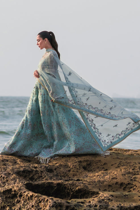 Emaan Adeel | Kamari Reveuse Wedding Formals | LUNYA - Designer Dress with Intricate embroidery and embellishments. Shop elegent wedding dress at Maria Faisal.