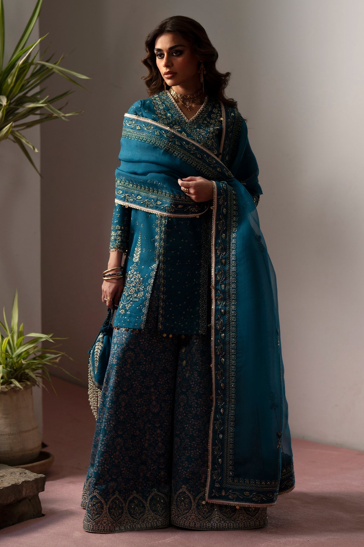 Saad Bin Shahzad | Silk'25 | ESILA - Festive Dress - available at Maria Faisal in UK and USA.