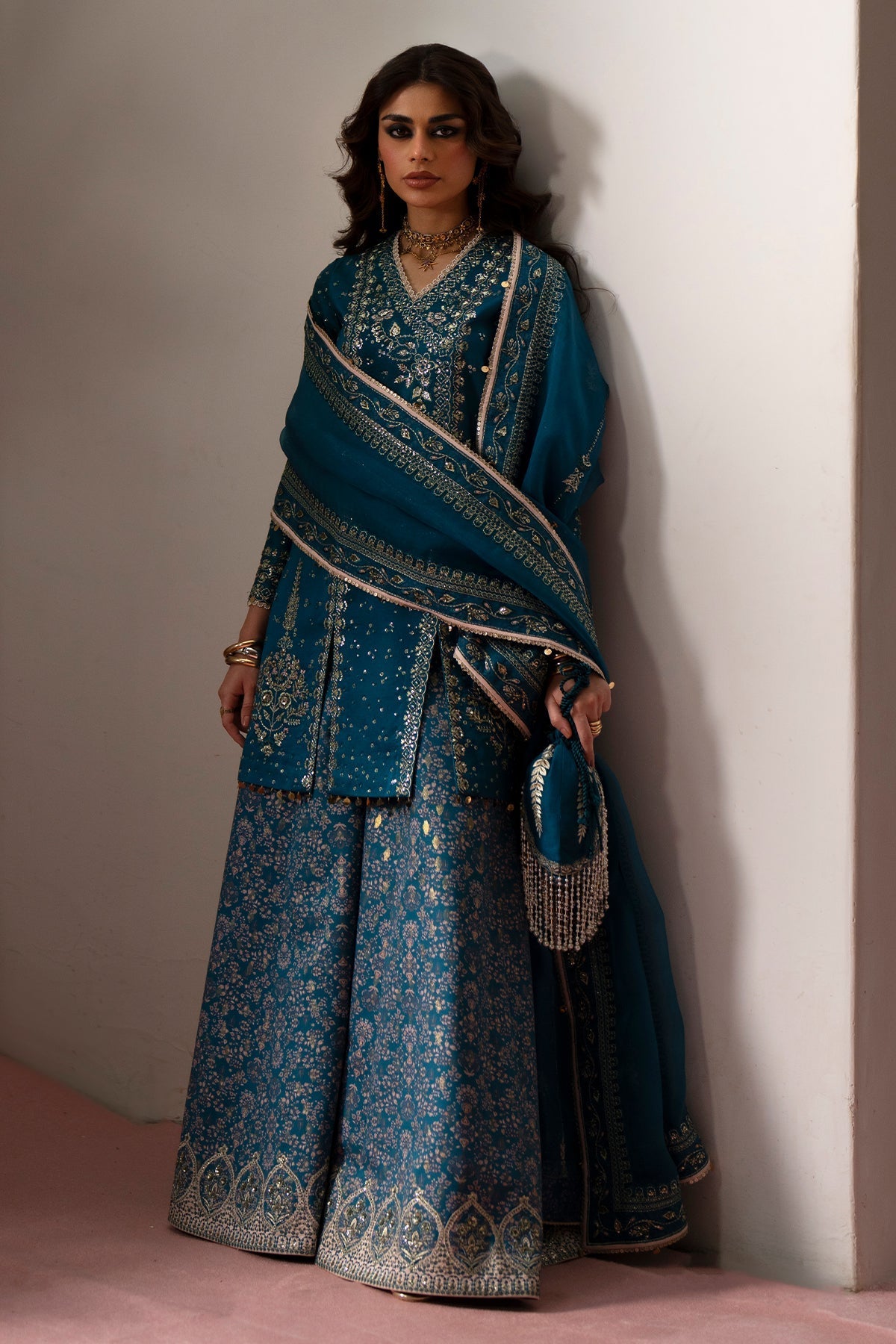 Saad Bin Shahzad | Silk'25 | ESILA - Festive Dress - available at Maria Faisal in UK and USA.