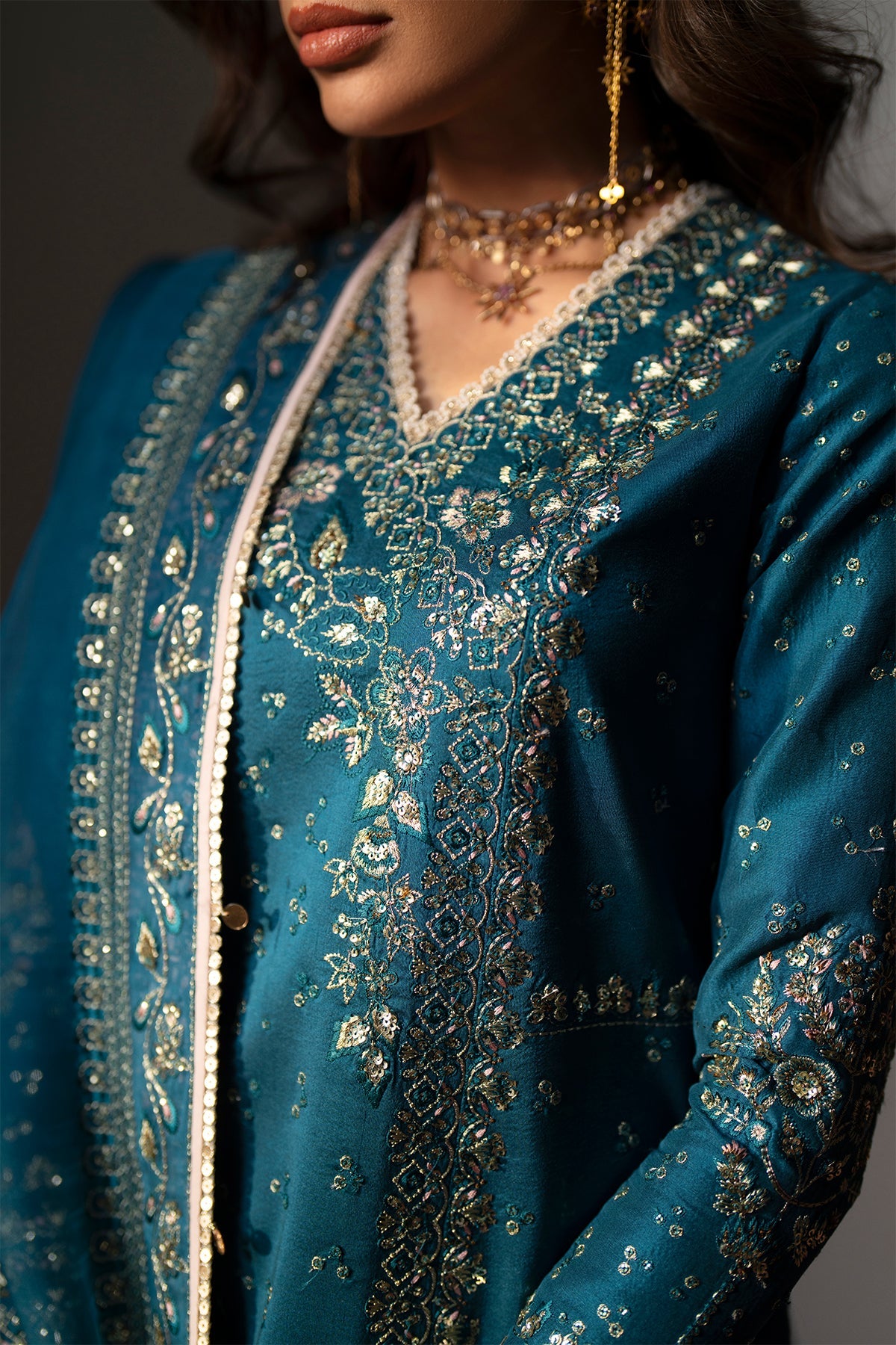 Saad Bin Shahzad | Silk'25 | ESILA - Festive Dress - available at Maria Faisal in UK and USA.
