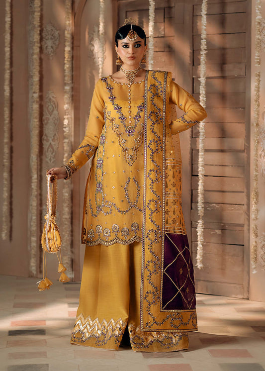 Fozia Khalid | Chamakh Dhamakh Wedding Festivity | Mayun by Maria Faisal - Registered Vendor of : Fozia Khalid - type : Ladies Clothes - 100% original wedding dresses