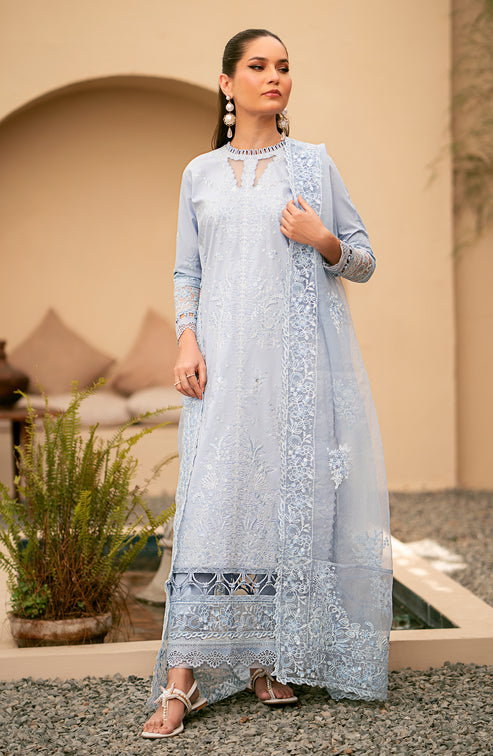 Emaan Adeel | Navaeh Luxury Pret | INDIRA - Designer Dress with Intricate embroidery and embellishments. Shop elegent wedding dress at Maria Faisal.