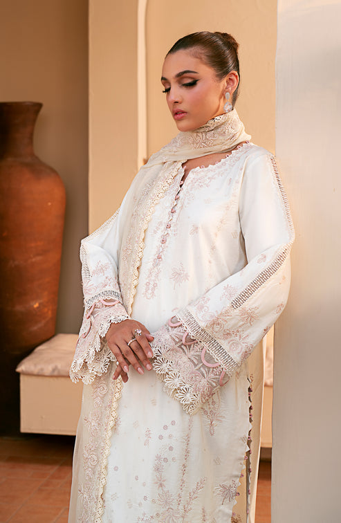 Emaan Adeel | Navaeh Luxury Pret | CELESTE - Designer Dress with Intricate embroidery and embellishments. Shop elegent wedding dress at Maria Faisal.