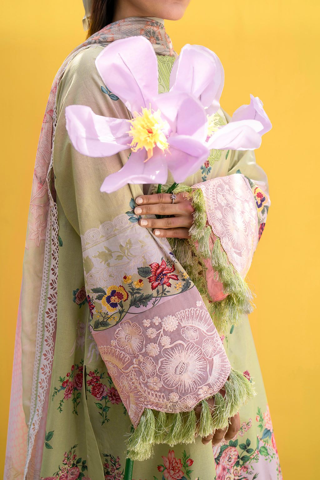 Sardinia | Cocktail Luxury Lawn | BASIL - Designer Dress with Intricate embroidery and embellishments. Shop elegent wedding dress at Maria Faisal.