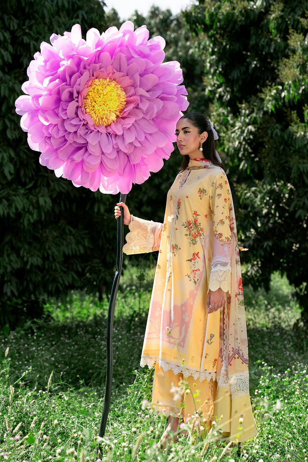 Sardinia | Cocktail Luxury Lawn | DAISY - Designer Dress with Intricate embroidery and embellishments. Shop elegent wedding dress at Maria Faisal.