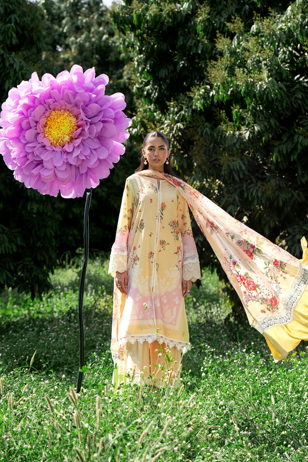 Sardinia | Cocktail Luxury Lawn | DAISY - Designer Dress with Intricate embroidery and embellishments. Shop elegent wedding dress at Maria Faisal.
