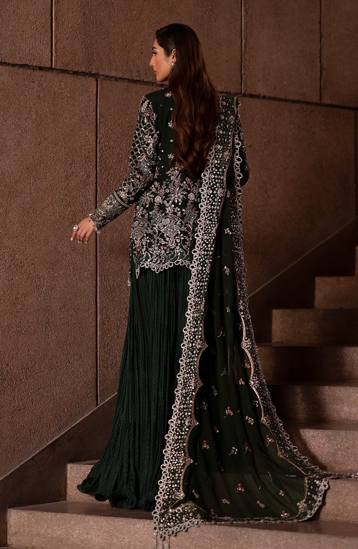 Emaan Adeel | Casabella Wedding Formals | ARISTA - Designer Dress with Intricate embroidery and embellishments. Shop elegent wedding dress at Maria Faisal.